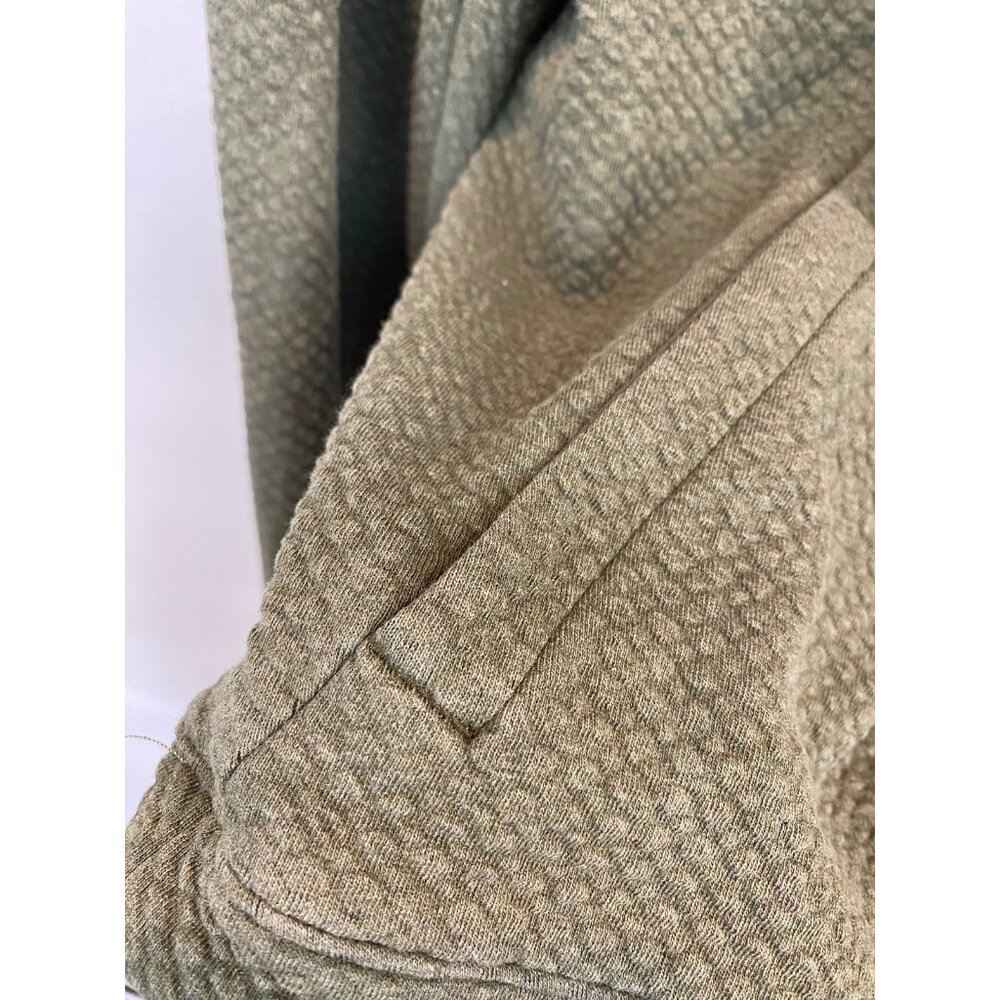 Lululemon Men's Textured Double Knit Cotton Hoodie Size Medium Heathered Olive - Picture 6 of 8
